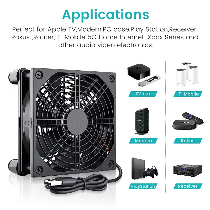 Usb Fan Silent - Ventilateur de boîtier PC USB 120
