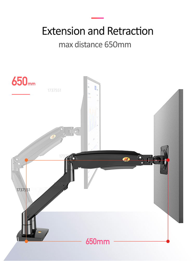 NB F195A Support d'écran doubl - Monitor Arm Single avis et prix