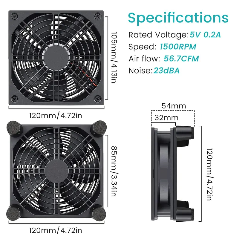 Ventilateur de boîtier PC USB  - Usb Fan Silent avis et prix
